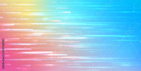 Fototapeta Abstract big data code representation. Modern high-tech data background. Graphic concept for your design