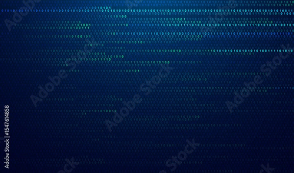 Fototapeta Abstract big data code representation. Modern high-tech data background. Graphic concept for your design