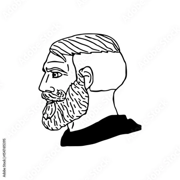 Obraz Chad Meme Face