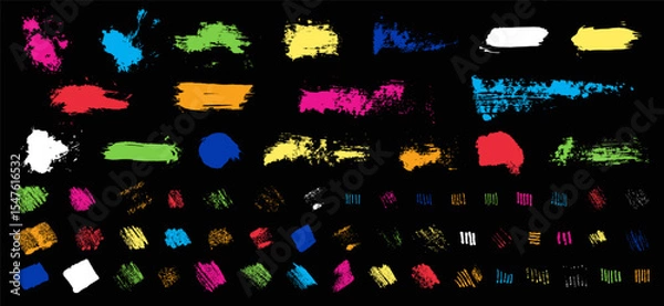 Fototapeta Crayon pencil kids scrawl texture collage bg. Bright childish crosshatch scribbles. Hand-drawn vector pen doodles. Charcoal hatches. Vibrant rough chalk scribble scrawls. Isolated design element set