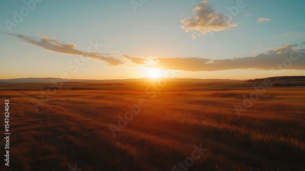 Obraz The dreamy sunset over the Canterbury Plains caught midjourney (1)