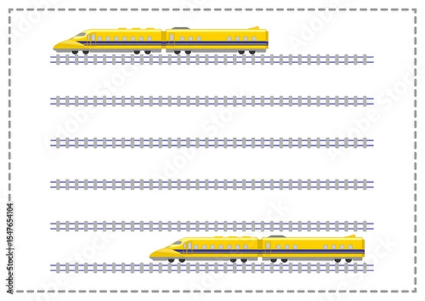 Obraz 鉄道・電車■新幹線ドクターイエローの便箋