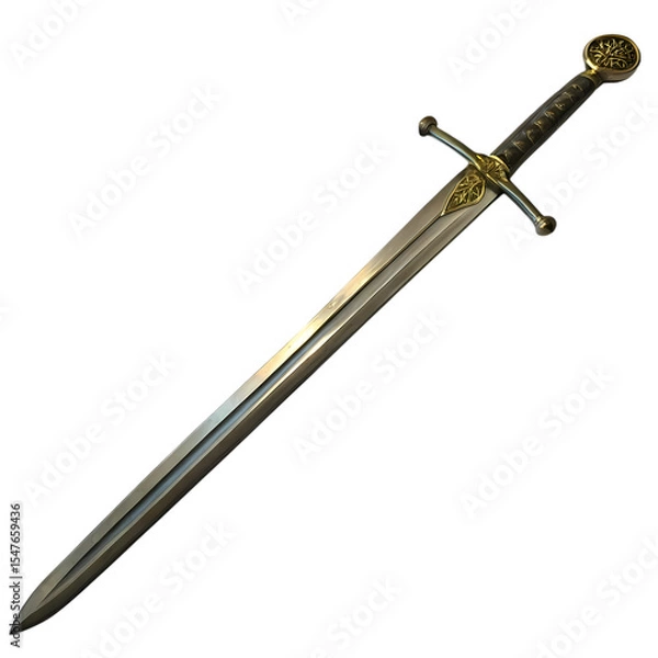 Obraz Ornate Medieval Sword: Detailed Close-Up