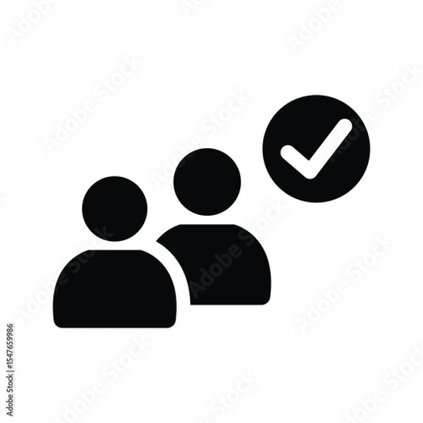 Fototapeta Group check icon