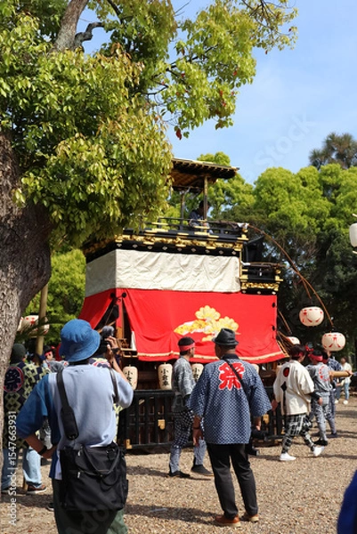 Obraz 伝統を大切にする春の山車祭り