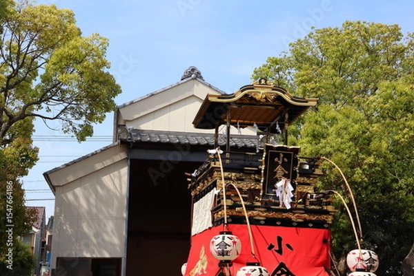Obraz 伝統を大切にする春の山車祭り