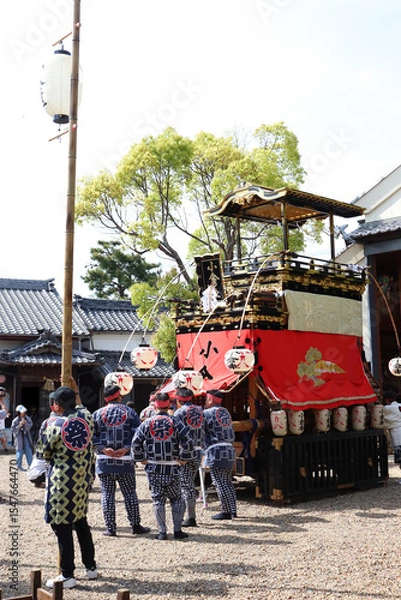 Obraz 伝統を大切にする春の山車祭り