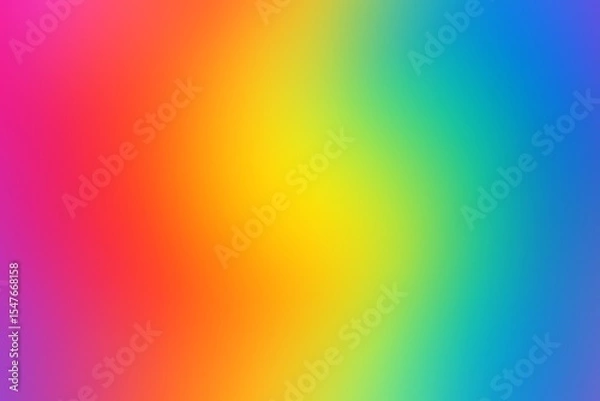Fototapeta Bright blurred rainbow gradient mesh Smooth color blend background Editable soft vector illustration