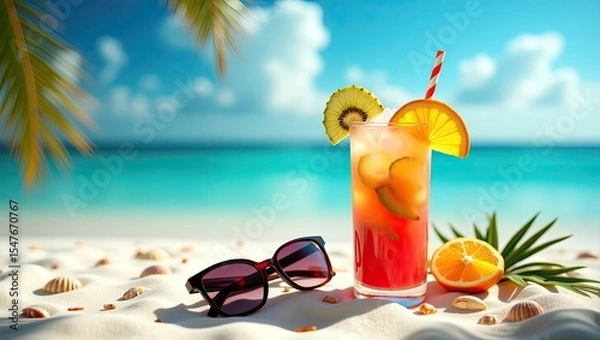 Obraz cocktail on the beach
