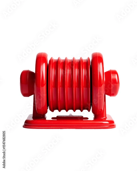 Obraz A Red Plastic Dough Kneader Small Centered On