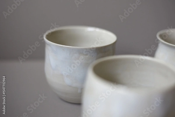 Fototapeta Set of Ceramic, stylish tableware