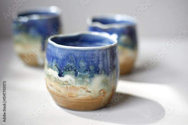 Fototapeta Set of Ceramic, stylish tableware