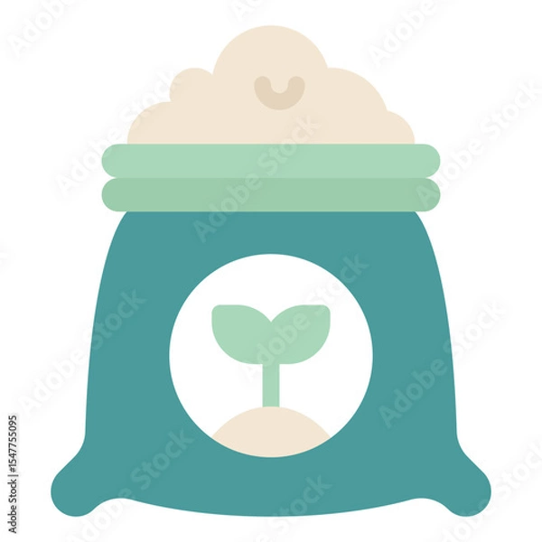 Obraz Illustration of a Bear in a Bag of Rice