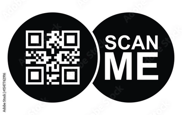 Obraz Scan QR code icon. Digital scanning qr code. QR code scan for smartphone. QR code for payment. Scan QR code symbol