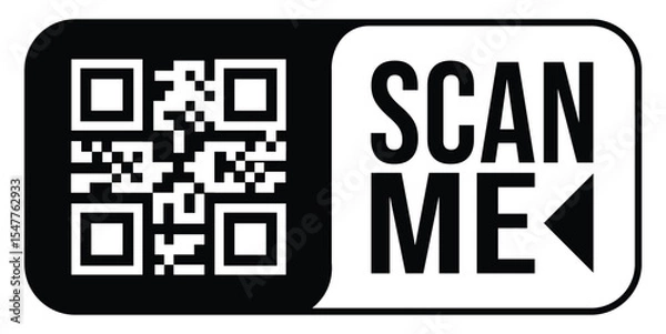 Obraz Scan QR code icon. Digital scanning qr code. QR code scan for smartphone. QR code for payment. Scan QR code symbol