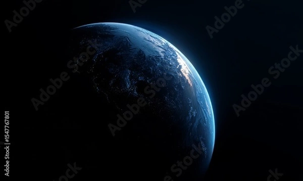 Fototapeta Majestic Earth A Stunning View of Our Planet from Space