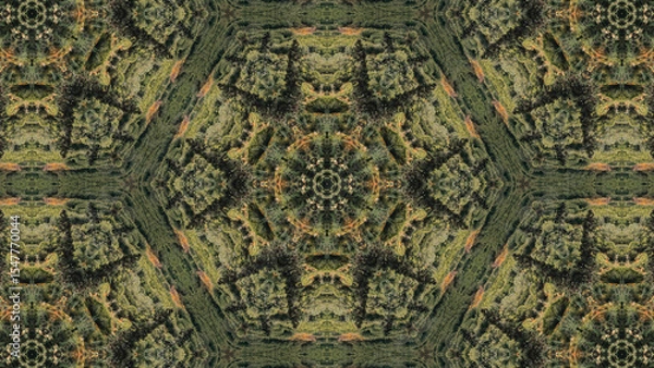 Fototapeta 4K coloful kaleidoscope pattern motif design. Abstract wallpaper, colorful Texture.
