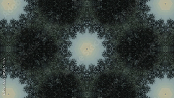 Fototapeta 4K coloful kaleidoscope pattern motif design. Abstract wallpaper, colorful Texture.
