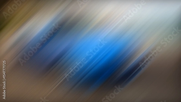 Fototapeta 4K abstract blue and gray motion blurred background with diagonal lines.