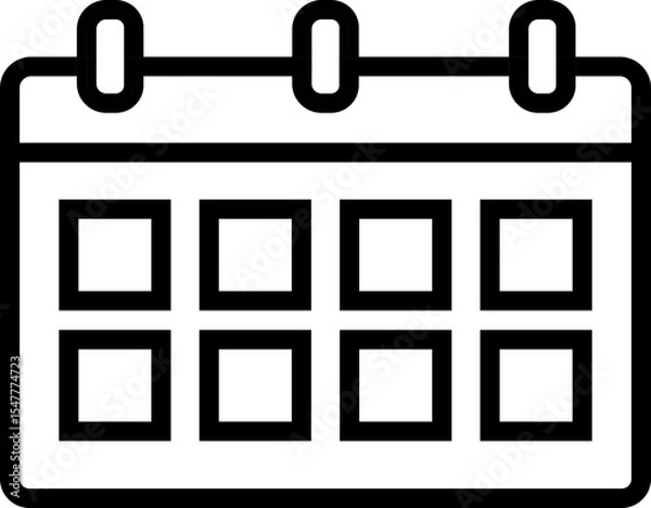 Fototapeta 달력 아이콘
