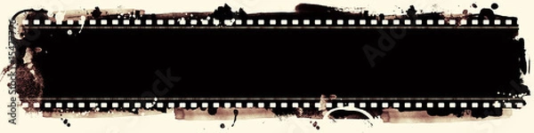 Obraz Grunge high resolution film frame with space for your images