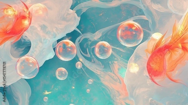 Obraz カラフルな泡