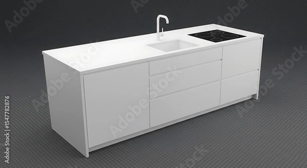 Fototapeta white plastic box