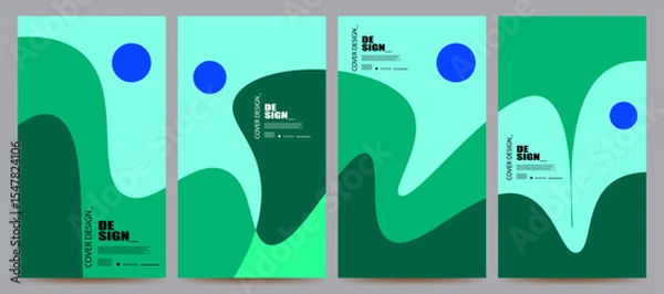 Obraz abstract trendy background set design template