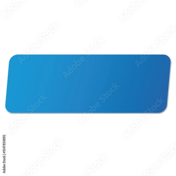 Obraz Blue Rounded Rectangle Banner
