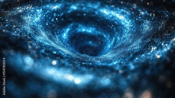 Fototapeta Abstract radial gradient background transitioning from dark blue to teal in futuristic cyberpunk style neon tones for digital art concepts suitable for projects on technology sci-fi or creative design