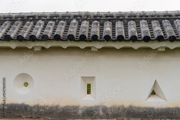 Obraz 世界遺産の姫路城の壁の狭間