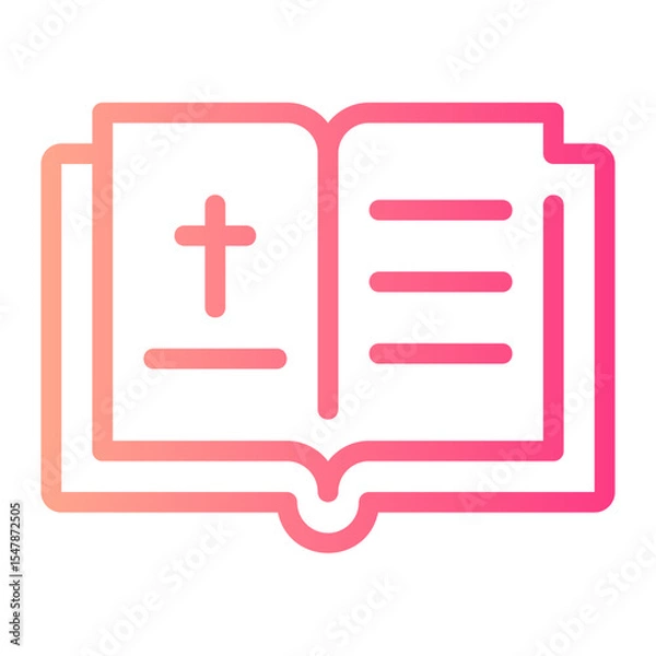 Obraz bible gradient icon