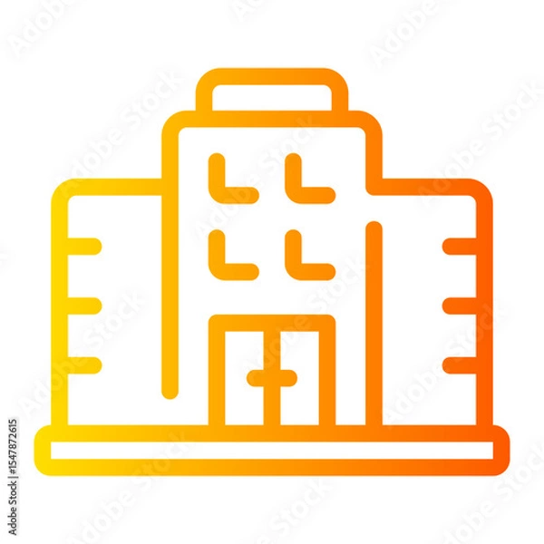 Obraz hotels gradient icon