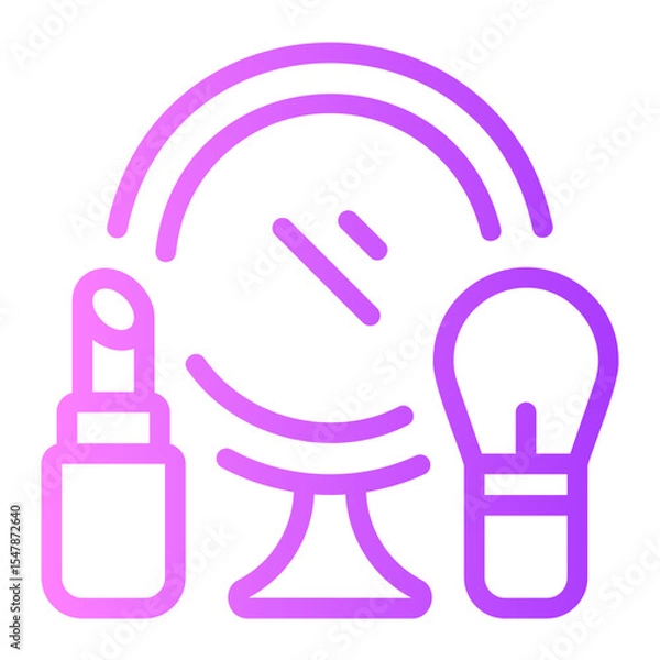Obraz makeup gradient icon