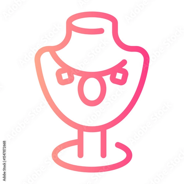 Obraz necklace gradient icon