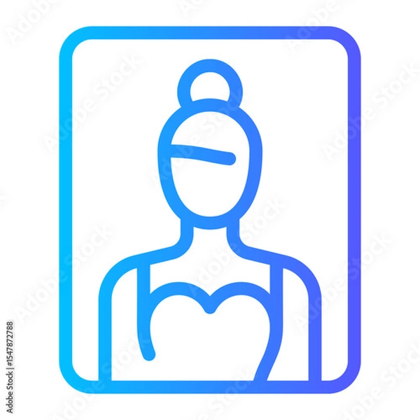 Obraz wedding photo gradient icon