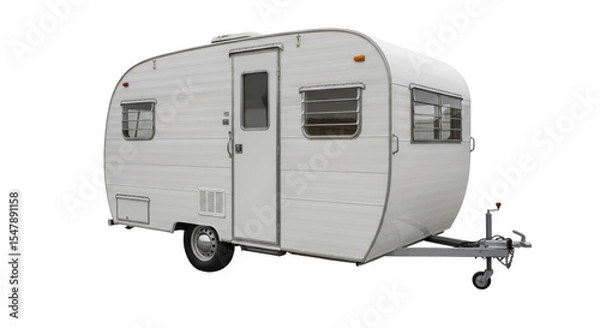 Obraz Isolated White Trailer