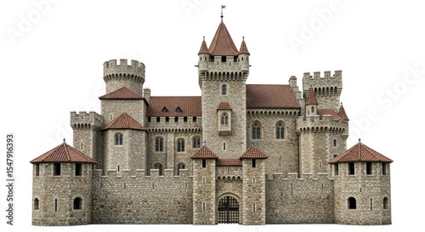 Obraz Isolated Medieval Castle