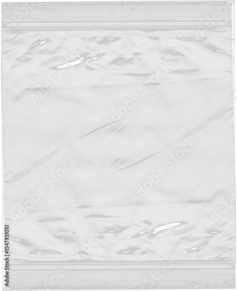 Obraz Crumpled transparent plastic bag texture.