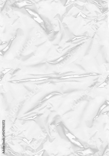Obraz Abstract transparent crumpled plastic texture.
