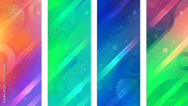 Fototapeta Abstract Gradient colorful image