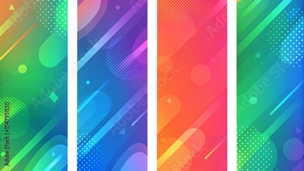 Fototapeta Abstract Gradient colorful image
