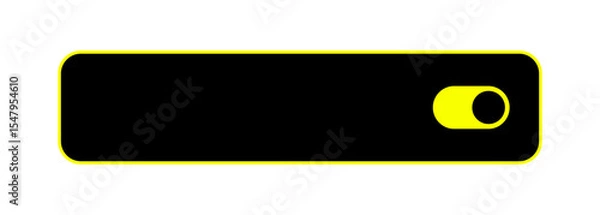 Fototapeta ON OFF toggles switch buttons vector set. Modern web and mobile app switch button interface elements. Setting toggle icons design.