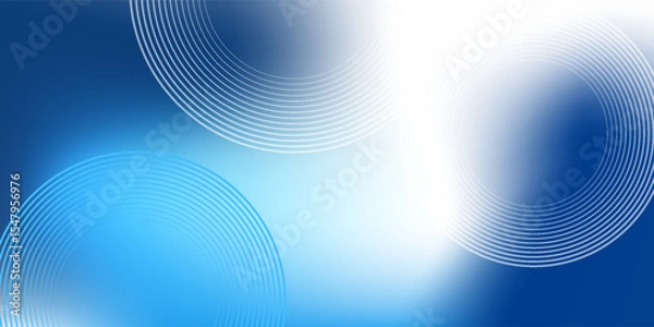 Fototapeta Gradient abstract background with circular line patterns. Vector illustration.