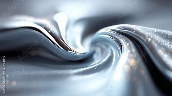 Obraz  Flowing Metallic Liquid Abstract Background