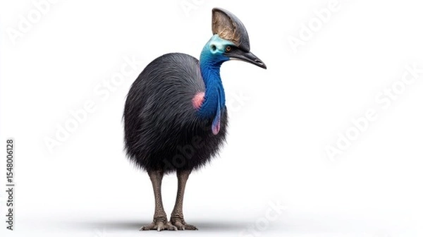 Obraz A cassowary bird, isolated