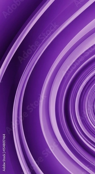 Fototapeta Abstract swirling purple curves create a hypnotic vortex effect.