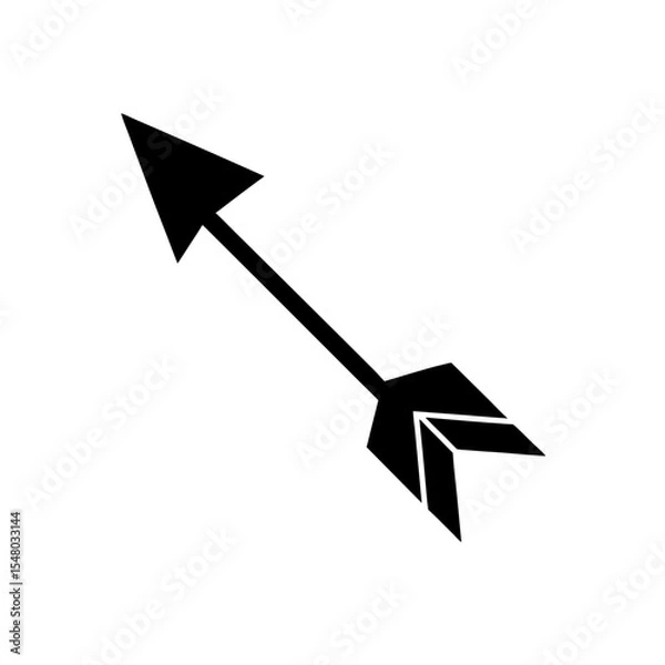 Fototapeta Upload Arrow Icon Vector in Flat and Clean Isolated Style