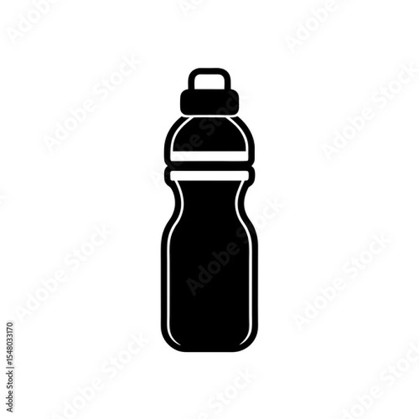 Fototapeta Water Bottle Icon Vector with Flat and Clean Isolated Look