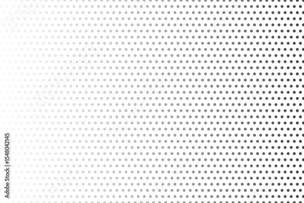 Obraz Abstract background consisting of small dots and circles. Disappear effect.